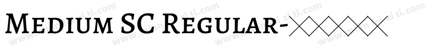 Medium SC Regular字体转换